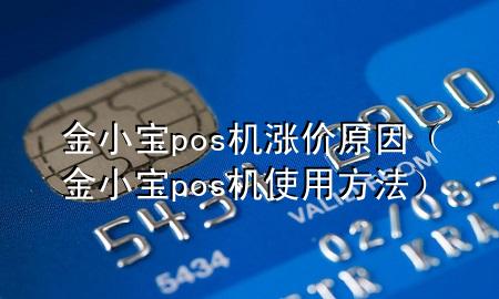 金小宝pos机涨价原因(金小宝pos机使用方法)