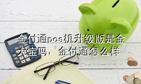 金付通pos机升级版是金大宝吗，金付通怎么样