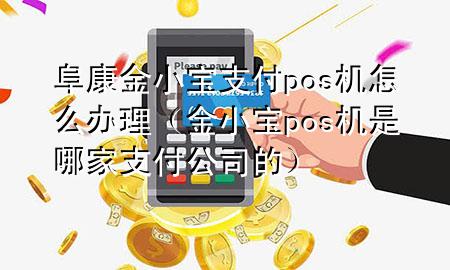 阜康金小宝支付pos机怎么办理（金小宝pos机是哪家支付公司的）