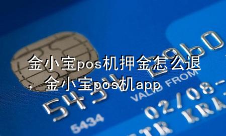 金小宝pos机押金怎么退，金小宝pos机app