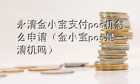 永清金小宝支付pos机怎么申请（金小宝pos是一清机吗）