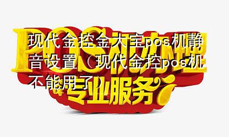 现代金控金大宝pos机静音设置（现代金控pos机不能用了）