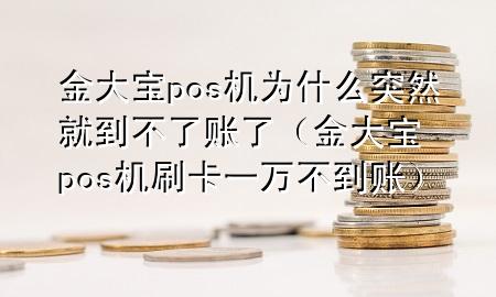 金大宝pos机为什么突然就到不了账了(金大宝pos机刷卡一万不到账)