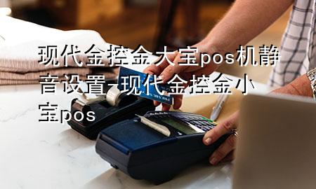 现代金控金大宝pos机静音设置-现代金控金小宝pos