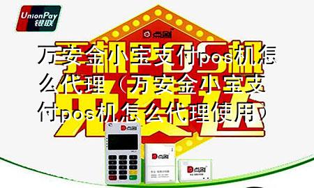 万安金小宝支付pos机怎么代理(万安金小宝支付pos机怎么代理使用)