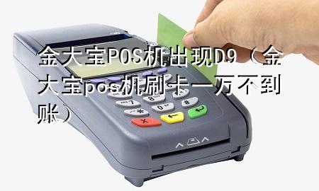 金大宝POS机出现D9(金大宝pos机刷卡一万不到账)