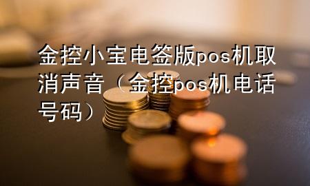 金控小宝电签版pos机取消声音(金控pos机电话号码)