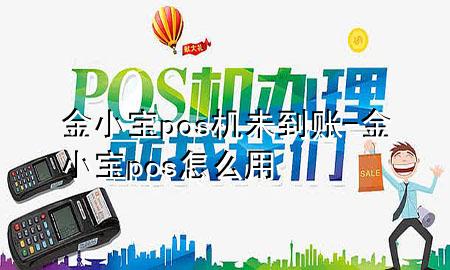 金小宝pos机未到账-金小宝pos怎么用