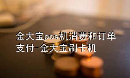 金大宝pos机消费和订单支付-金大宝刷卡机