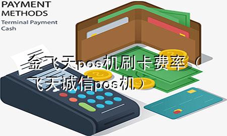 金飞天pos机刷卡费率(飞天诚信pos机)