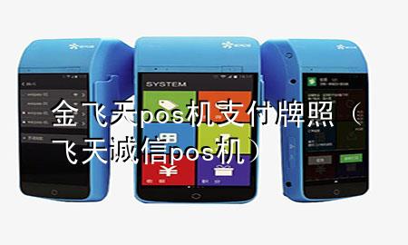 金飞天pos机支付牌照(飞天诚信pos机)