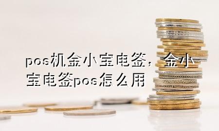 pos机金小宝电签,金小宝电签pos怎么用