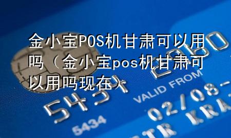 金小宝POS机甘肃可以用吗(金小宝pos机甘肃可以用吗现在)