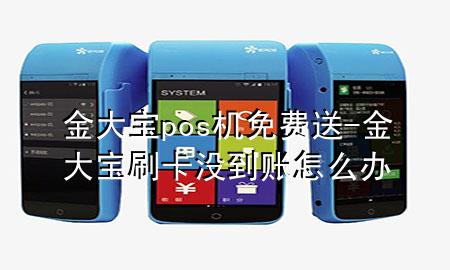 金大宝pos机免费送-金大宝刷卡没到账怎么办