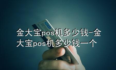 金大宝pos机多少钱-金大宝pos机多少钱一个