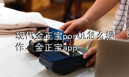 现代金正宝pos机怎么操作,金正宝app