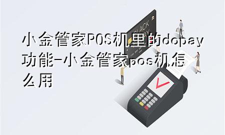 小金管家POS机里的dopay功能-小金管家pos机怎么用