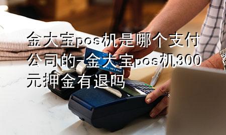 金大宝pos机是哪个支付公司的-金大宝pos机300元押金有退吗