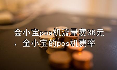 金小宝pos机流量费36元,金小宝的pos机费率