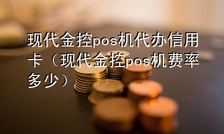 现代金控pos机代办信用卡(现代金控pos机费率多少)