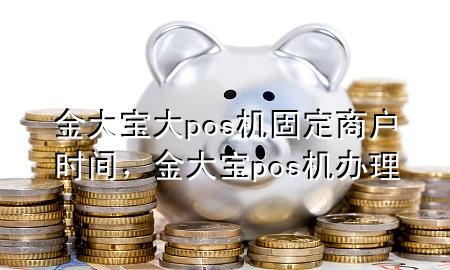 金大宝大pos机固定商户时间,金大宝pos机办理