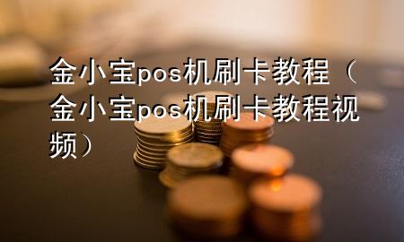 金小宝pos机刷卡教程(金小宝pos机刷卡教程视频)