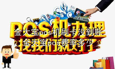 金大宝pos机刷卡没到账,金大宝pos费率多少