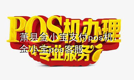 萧县金小宝支付pos机,金小宝pos客服