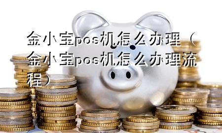 金小宝pos机怎么办理(金小宝pos机怎么办理流程)