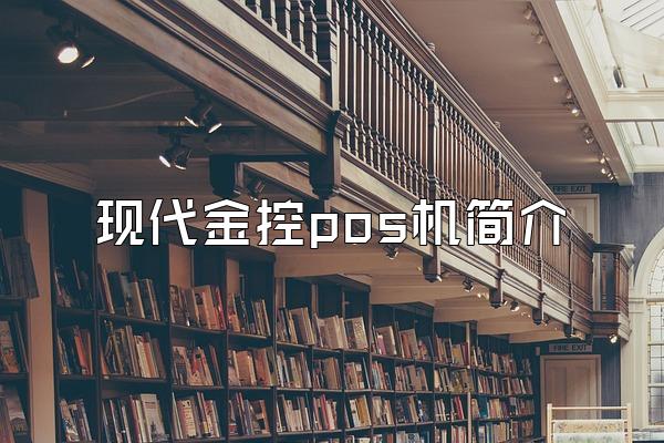 现代金控pos机简介
